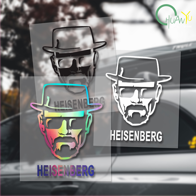 Motorcycle Gear Outlet - HEISENBERG Creative Text Pattern Sticker Car
