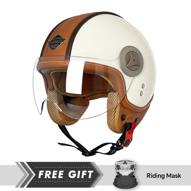 Motorcycle Gear Store - Open Face Motorcycle Helmet Comfortable 3/4