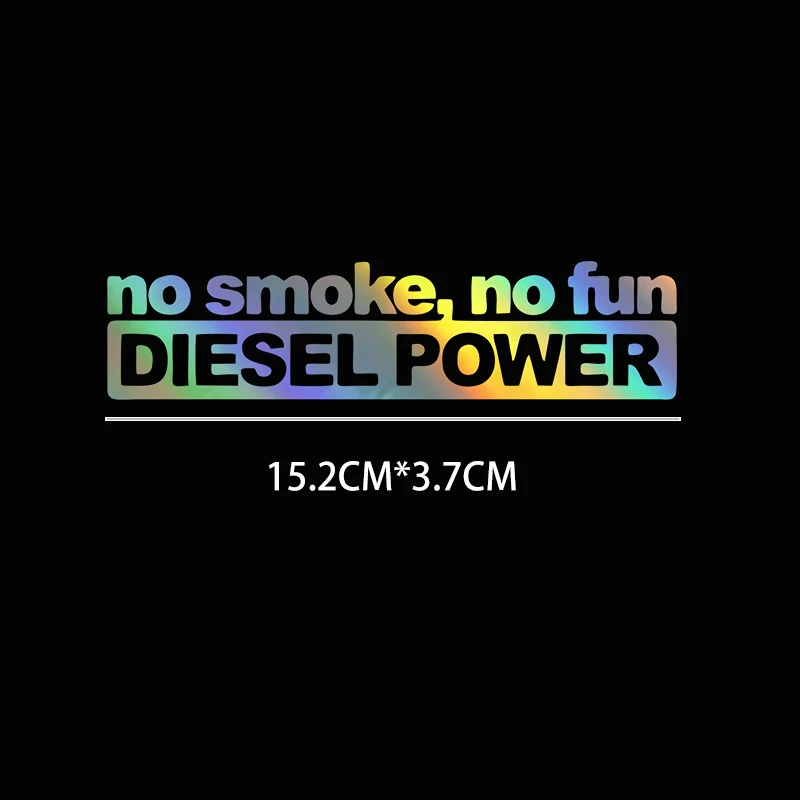 Motorcycle Gear Outlet - 15.2X3.7CM Car Stickers NO SMOKE NO