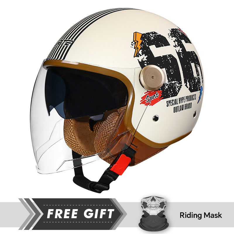 DOT ECE Approved Retro 3/4 Ope - đánh giá và giá Motorcycle Gear Store