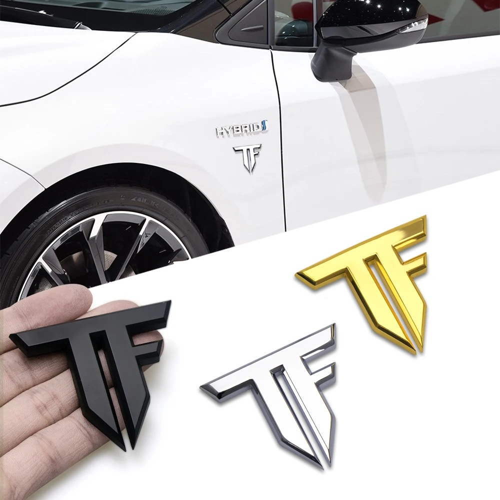 1pc 3D Metal TF Emblem Badge C - đánh giá và giá Motorcycle Gear Outlet