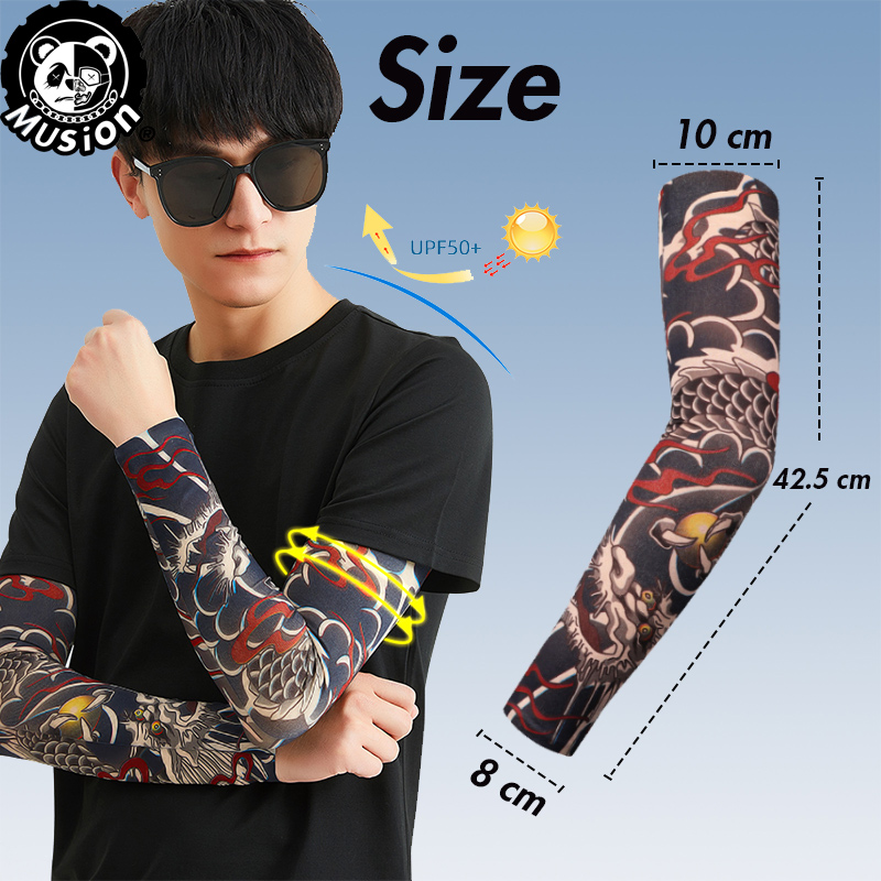 Musion New Seamless Tattoo Sle - đánh giá và giá Motorcycle Gear Sleeve