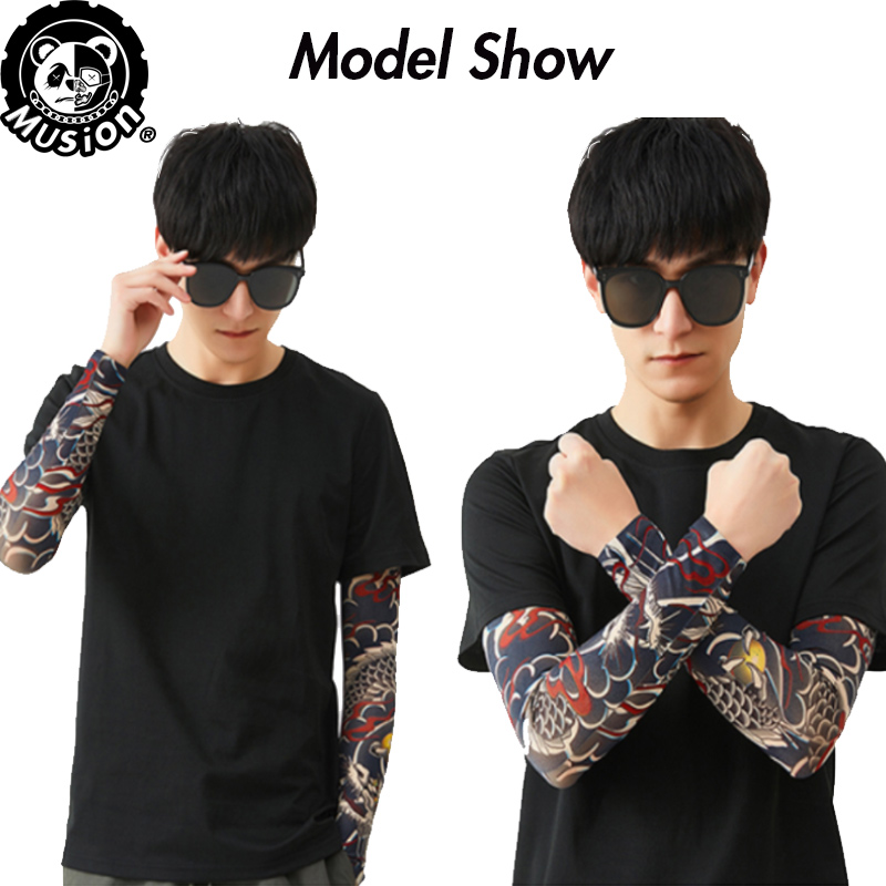 Musion New Seamless Tattoo Sle - đánh giá và giá Motorcycle Gear Sleeve