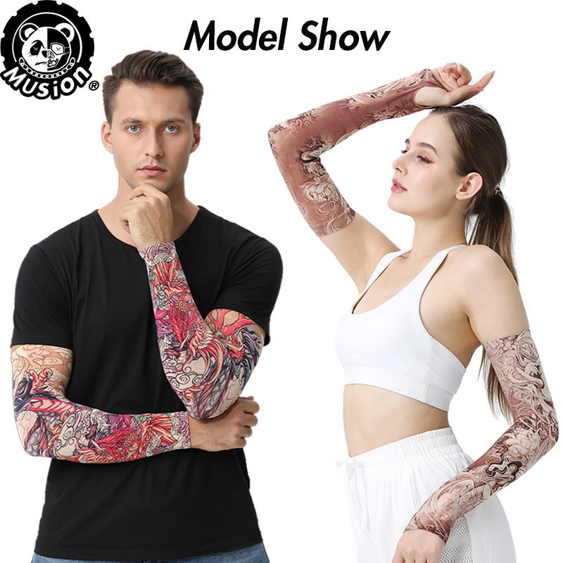 Musion New Seamless Tattoo Sle - đánh giá và giá Motorcycle Gear Sleeve