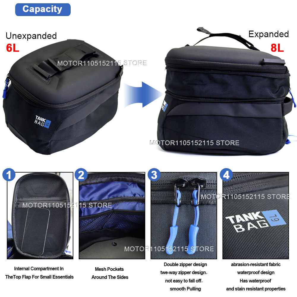 New For Suzuki V-Strom 650 100 - đánh giá và giá Magnetic Tank Bag