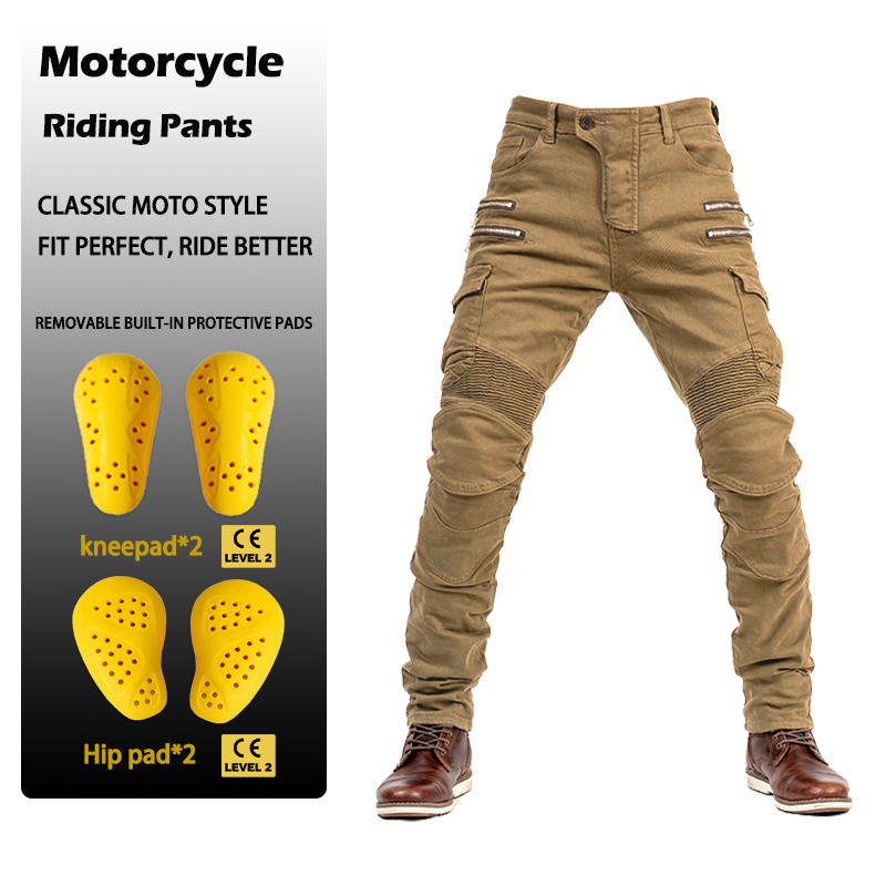 Men Women Slim Fit Zipper Deni - đánh giá và giá Motorcycle Gear Jeans
