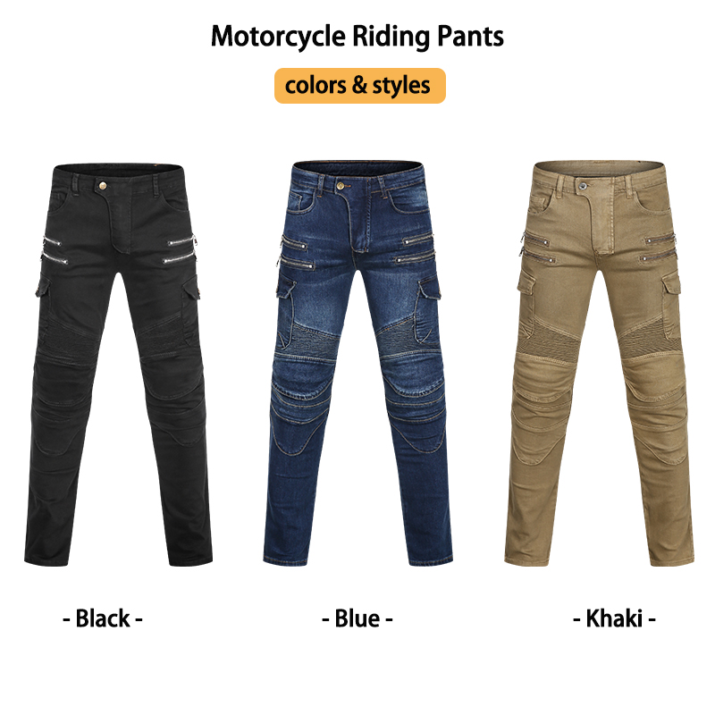 Men Women Slim Fit Zipper Deni - đánh giá và giá Motorcycle Gear Jeans