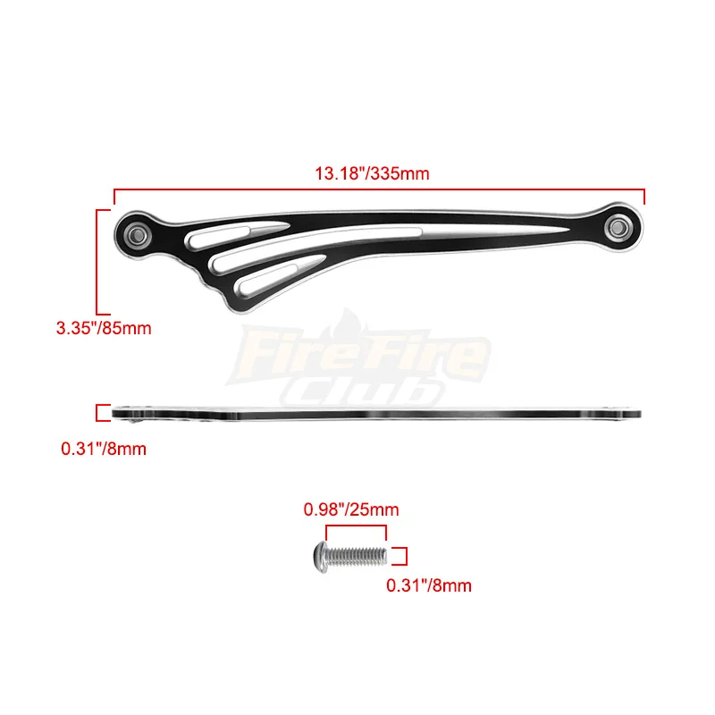 Black Motorcycle Wing CNC Gear - đánh giá và giá Motorcycle Gear Harley Davidson