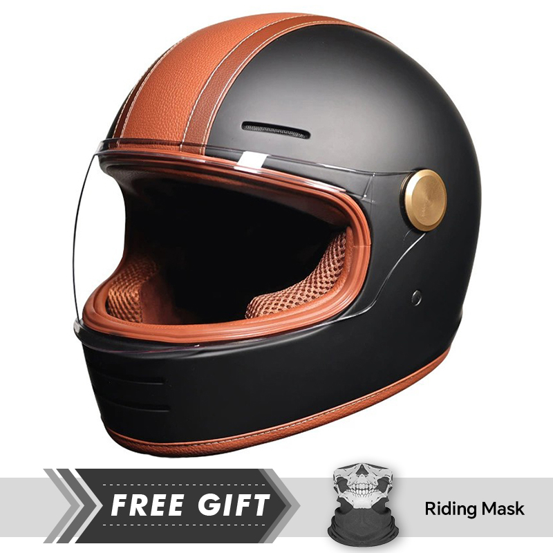 DOT Approved Retro Leather Ful - đánh giá và giá Motorcycle Gear Store