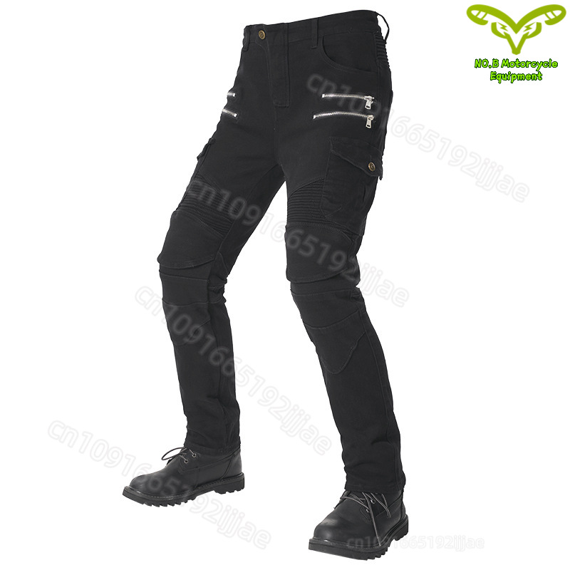 New Double Zipper Metal Style  - đánh giá và giá Motorcycle Gear Jeans