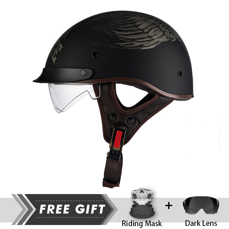 Crash Headpiece Half Face Helm - đánh giá và giá Motorcycle Gear Store