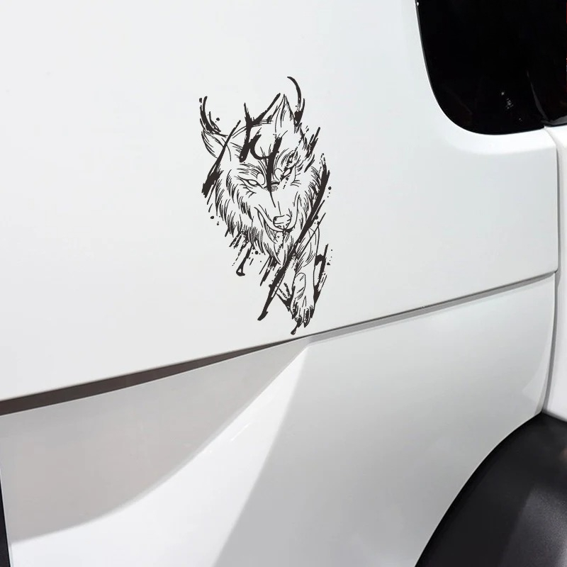Wolf Car Sticker Dark Magic Re - đánh giá và giá Motorcycle Gear Auto
