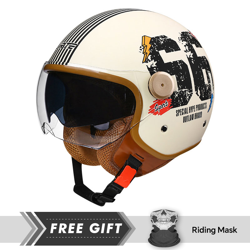Double Lens Open Face Motorcyc - đánh giá và giá Motorcycle Gear Store