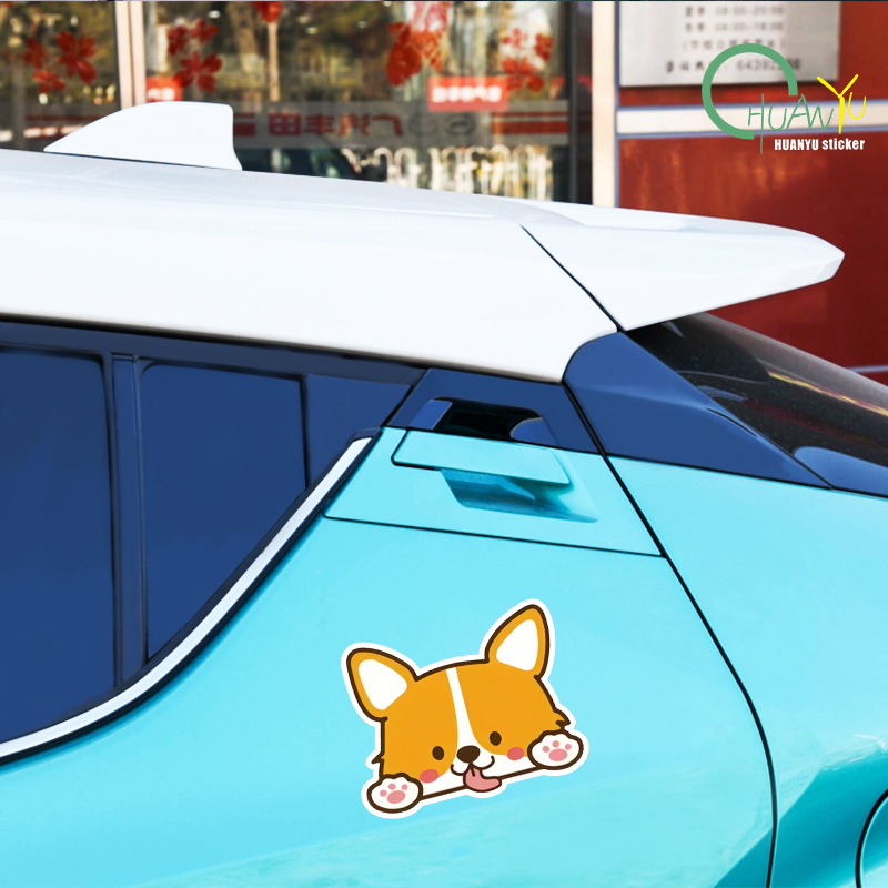 Car Cartoon Car Sticker Corgi  - đánh giá và giá Motorcycle Gear Auto