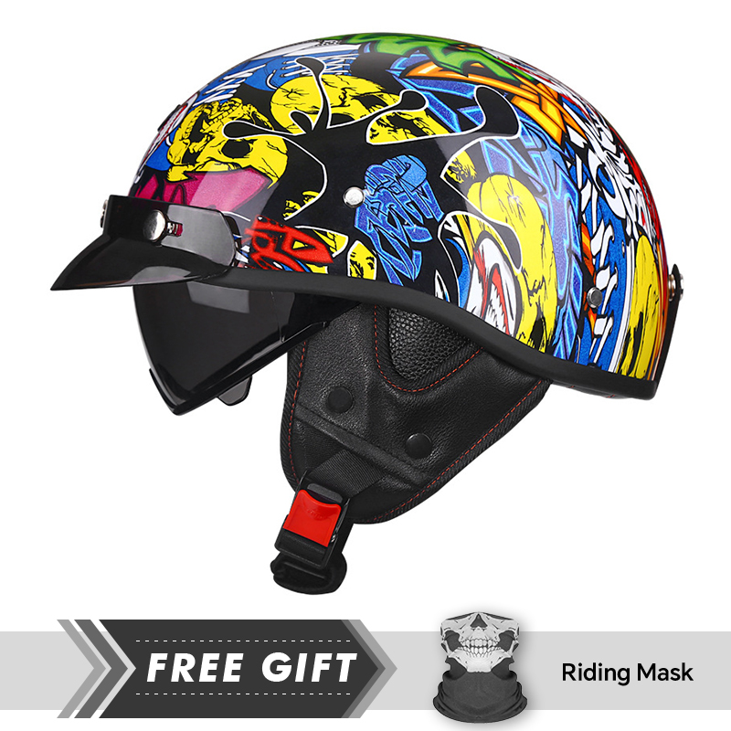 Half Motorcycle Helmet DOT ECE - đánh giá và giá Motorcycle Gear Store