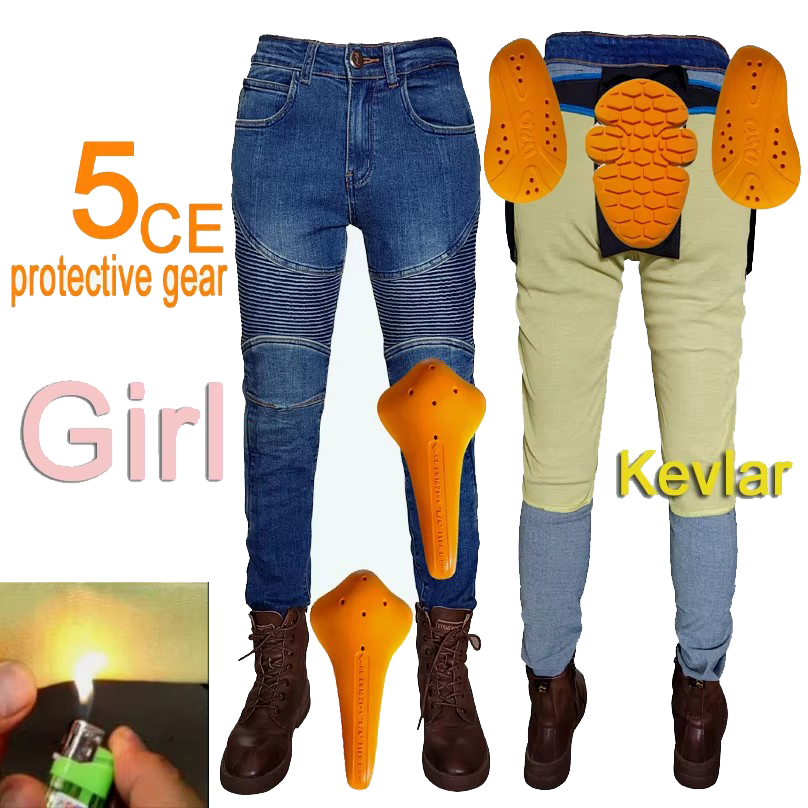 Women's motorcycle jeans Kevla - đánh giá và giá Motorcycle Gear Jeans