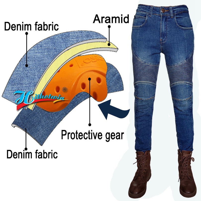 Women's motorcycle jeans Kevla - đánh giá và giá Motorcycle Gear Jeans